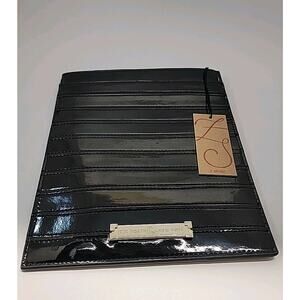 ZAC POSEN NY Z Spoke Black Aida iPad Black Patent‎ Leather Sleeve Case With Tags